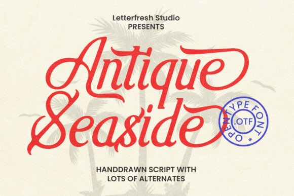 Antique Seaside: A Vintage Display Font for Bold Branding