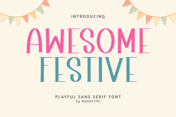 Awesome Festive: The Perfect Display Font for Editorial Design