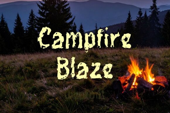 Campfire Blaze: The Perfect Display Font for Adventure Branding