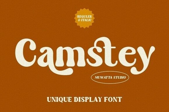 Camstey: The Retro Display Typeface That Elevates Small Business Branding