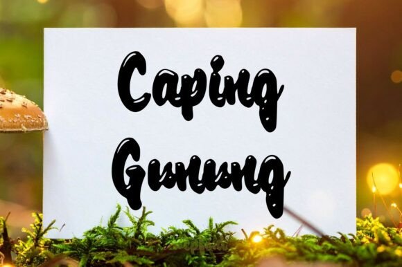 Caping Gunung: The Organic Display Typeface for Modern Web Design