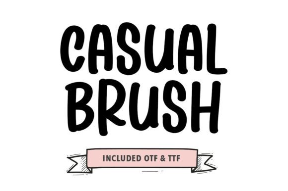 Casual Brush: A Display Typeface for Modern Editorial Design