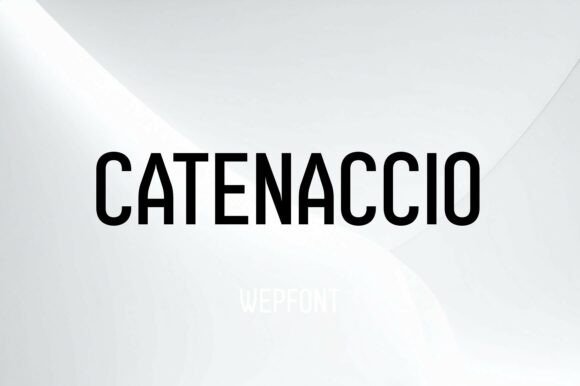 Catenaccio: The Bold Display Typeface for Editorial Excellence