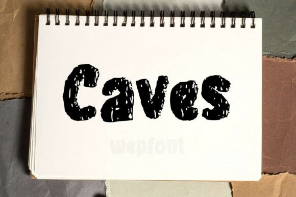 Caves: The Organic Display Font for Scroll-Stopping Campaigns