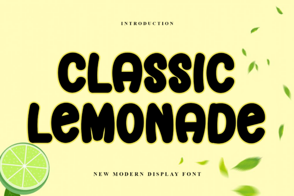 Classic Lemonade: The Bold Font for Standout Small Business Branding
