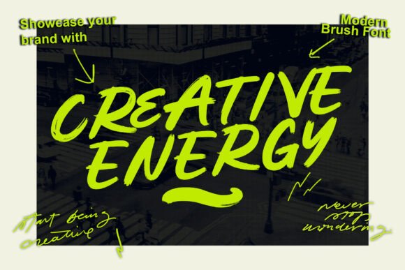 Creative Energy: A Dynamic Display Typeface for Bold Web Design