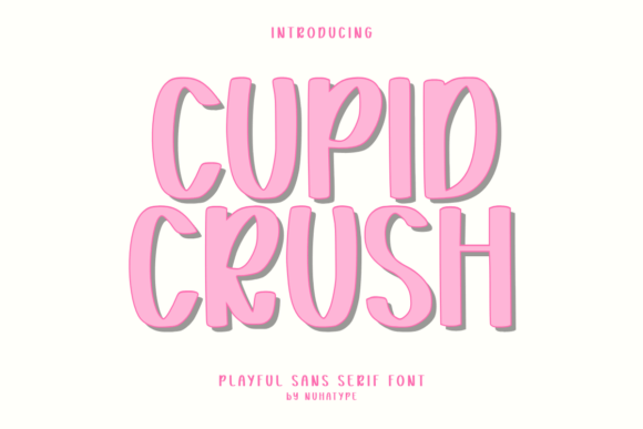 Cupid Crush: A Handwritten Display Font for Warm Brand Identities