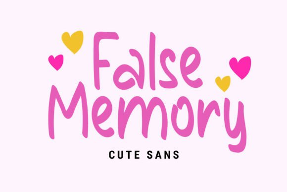 False Memory: A Handwritten Display Font for Modern Web Design