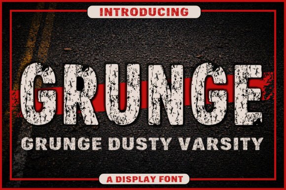 Grunge Dusty Varsity: The Vintage Font for Authentic Brand Identity