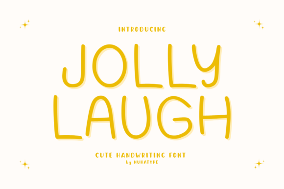Jolly Laugh: A Handwritten Display Font for Warm Brand Identities