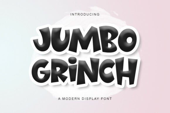 Jumbo Grinch: A Bold Display Typeface for High-Impact Web Design