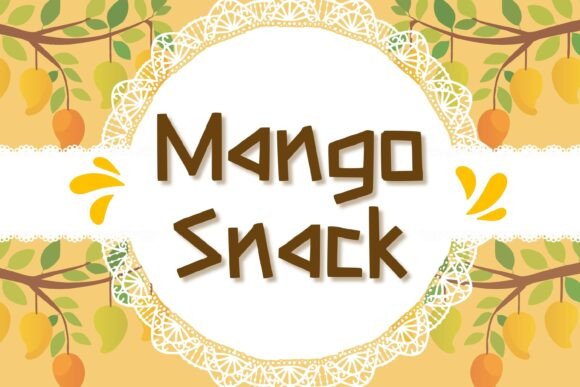 Mango Snack: The Tropical Display Font for Vibrant Branding