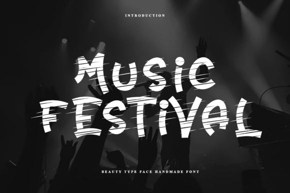 Music Festival: The Raw Display Typeface for High-Energy Campaigns