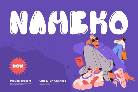 Nameko: The Playful Display Font for Handmade Branding
