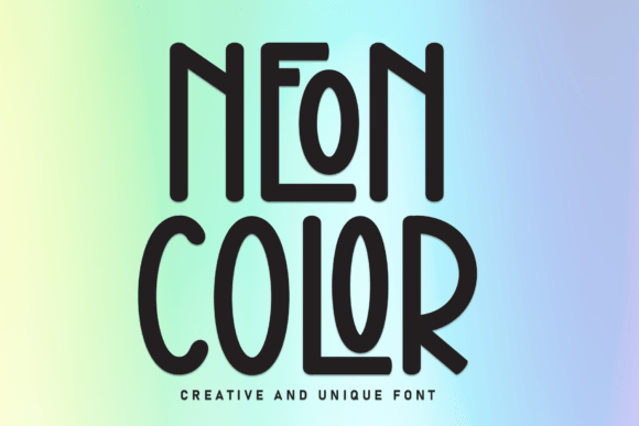 Neon Color: A Bold Display Typeface for Modern Editorial Design
