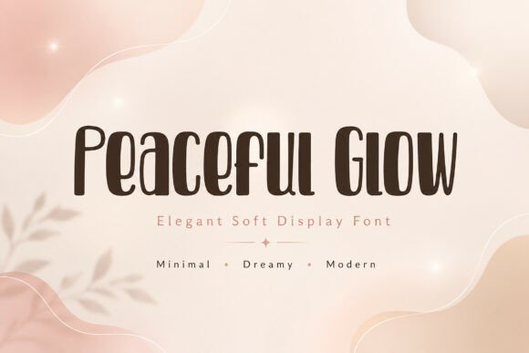 Peaceful Glow: A Display Typeface for Calm Editorial Design