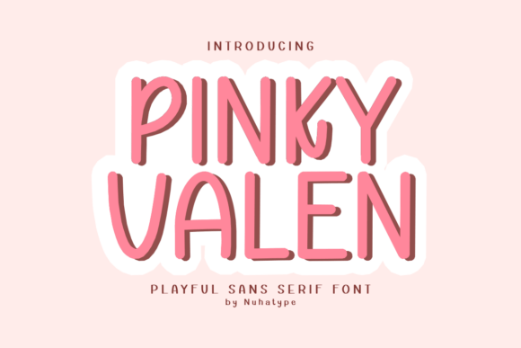 Pinky Valen: A Playful Display Typeface for Modern Web Design