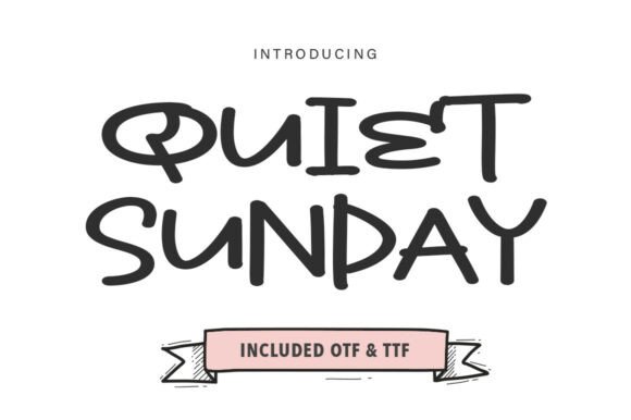 Quiet Sunday: The Quirky Typeface for Relaxed Editorial Design
