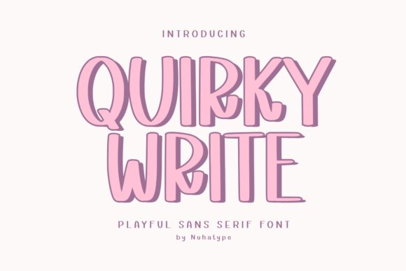 Quirky Write: The Playful Typeface That Brings Handmade Products to Life