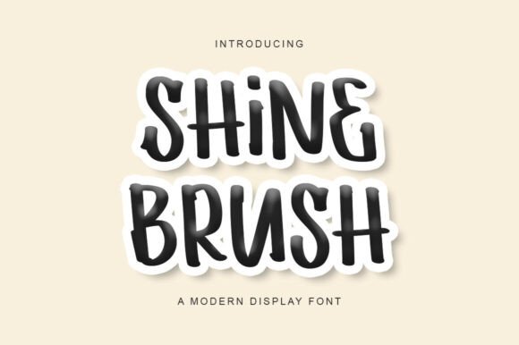Shine Brush: The Dynamic Display Typeface for Campaign Designers