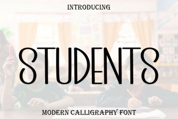 Students: The Premium Display Font for Handmade Creators