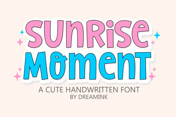 Sunrise Moment: A Playful Display Typeface for Creative Brands