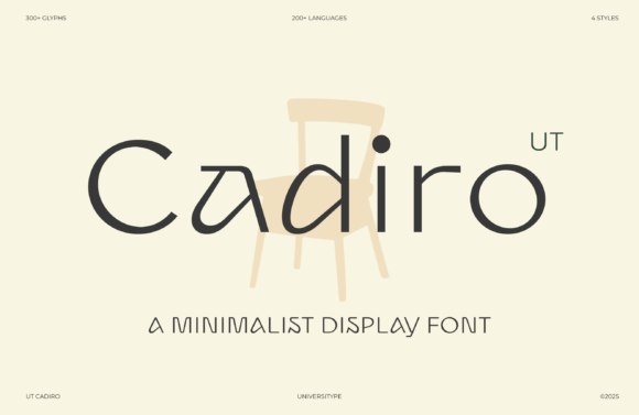 Ut Cadiro: The Display Typeface for Warm Editorial Design