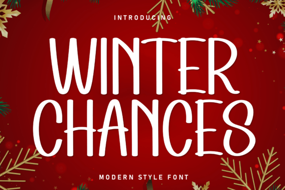 Winter Chances: A Modern Handwritten Typeface for Makers
